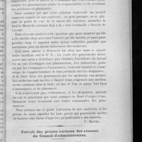 0025 - Page 273 - Courrier de Paris / Extrait des procès-verbaux des séances du Conseil d'administration