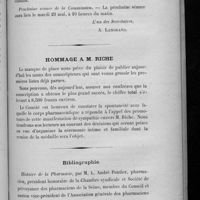 0103 - Page 351 - Congrès international de pharmacie de 1900. Procès-verbal de la séance de la Commission d'organisation du 15 mai 1900 / Hommage à M. Riche / Bibliographie. Histoire de la pharmacie, par M. L. André Pontier...