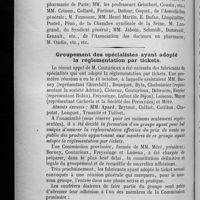 0280 - Page 272 - Reportage pharmaceutique / Groupement des spécialistes ayant adopté la réglementation par tickets
