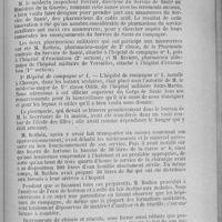 0315 - Page 315 - Association corporative des pharmaciens de réserve et de territoriale. (A. C. P. R. T.). Exercices spéciaux du service de santé du gouvernement militaire de Paris en 1908. Rapport de M. Cocset… / Rapport de M. le pharmacien-major de 2e classe Rothéa