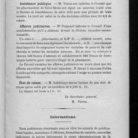 0015 - Page 13 - Extrait du procès-verbal de la séance du Conseil d'administration du 11 janvier 1910 / Informations
