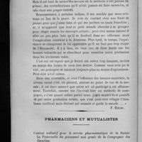 0012 - Page 8 - La commercialisation de la médecine. Les médecins et l'idéal / Pharmaciens et mutualistes
