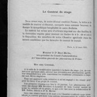 0096 - Page 90 - Hommage à M. le Professeur Jungfleisch / Le contrat de stage