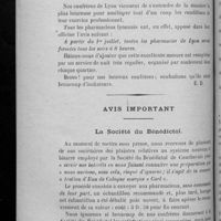 0280 - Page 274 - Sur la voie de l'affranchissement professionnel / Avis important