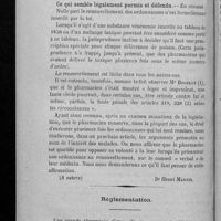 0420 - Page 414 - Le renouvellement des ordonnances (Suite) / Réglementation