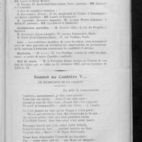 0015 - Page 7 - Extrait du procès-verbal de la séance du Conseil d'administration du 8 janvier 1918 / Sonnet au confrère V... Un récidiviste de la charité