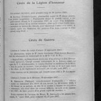 0079 - Page 69 - Distinctions honorifiques. Croix de la Légion d'honneur / Croix de Guerre