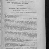 0097 - Page 85 - Caisse spéciale entre pharmaciens contre les risques de guerre. Règlement de sinistrés du 15 mars au 1er mai 1918