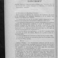 0096 - Page 84 - Décret portant règlement d'administration publique pour l'exécution de la loi du 14 août 1918, rendant obligatoire la vérification et le contrôle des thermomètres médicaux