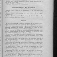 0109 - Page 97 - Informations. Formation de Société / Enregistrement des diplômes / Ventes
