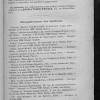 0129 - Page 119 - Informations. Enregistrement des diplômes