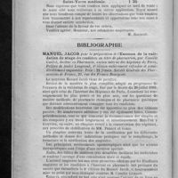 0412 - Page 396 - Compagnie des grandes sources minérales françaises. Nationale réglementation / Bibliographie. Manuel Jacob pour la préparation de l'examen de la validation de stage des candidats au titre de pharmacien, par Camille Guillot..., préface de André Langrand... Société générale des pharmaciens de France...