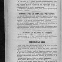 0036 - Page 30 - Avis importants / Nécrologie. [Louis Vauthier ; Andrée]