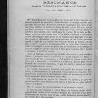 0042 - Page 36 - Bibliographie. Résonance. Suivi de Totor et l'ivrogne. - Le talion, par Anna Marliani