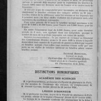 0078 - Page 70 - Contribution sur les bénéfices de guerre. Quelques précisions pour souscrire la dernière déclaration (avant le 31 mars 1921) / Distinctions honorifiques. Académie des sciences / Légion d'honneur