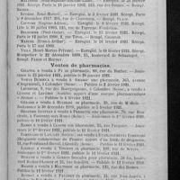 0085 - Page 77 - Informations. Enregistrement des diplômes / Ventes de pharmacies