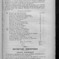 0111 - Page 103 - Souscription au monument de Joseph Willot... / Distinctions honorifiques. Légion d'honneur