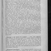 0161 - Page 153 - Rapport général sur les travaux du Conseil d'administration pendant l'exercice 1920-1921. Hommage à nos morts de la guerre / Distinctions honorifiques