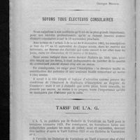 0380 - Page 372 - Les fêtes de tours / Soyons tous électeurs consulaires / Tarif de l'A. G.