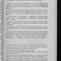 0081 - Page 75 - Fournitures aux blessés et réformés de guerre (Loi du 31 mars 1919. Tarif pharmaceutique). Extrait de la circulaire ministérielle du 12 janvier 1922, précisant les dispositions de l'arrêté interministériel du 28 mai 1921