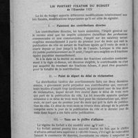 0090 - Page 84 - Questions fiscales. Loi portant fixation du budget de l'exercice 1922
