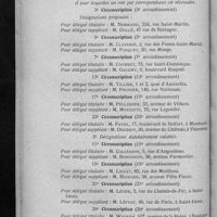 0106 - Page 98 - Les prochaines élections à la Chambre syndicale. Résultats des réunions préparatoires tenues par les circonscriptions impaires, en vue du renouvellement de leur représentation à la Chambre syndicale