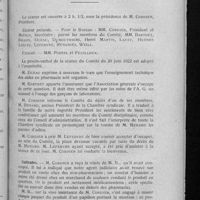 0119 - Page 111 - Comité disciplinaire. Extrait du Procès-verbal de la séance du 9 février 1922