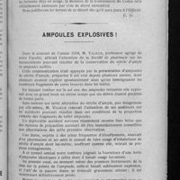 0123 - Page 115 - Prochaine suppression de la teinture d'iode au dixième / Ampoules explosives !