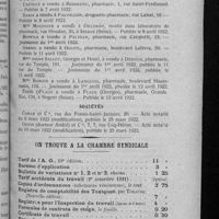 0211 - Page 203 - Informations. Ventes / Sociétés / On trouve à la Chambre syndicale