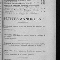 0301 - Page 291 - On trouve à la Chambre syndicale / Petites annonces