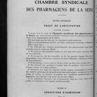 0426 - Page 398 - Statuts de la Chambre Syndicale des pharmaciens de la Seine