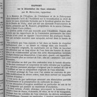 0511 - Page 453 - Académie de médecine. Séance du 6 juin 1922. Rapport sur la décantation des eaux minérales, par M. Meillère...