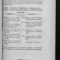 0601 - Page 513 - Service de placement de la Chambre syndicale