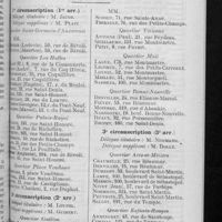 0633 - Page 537 - Liste des membres de la Chambre syndicale des pharmaciens de la Seine. Classés en 32 circonscriptions
