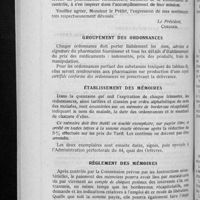 0680 - Page 564 - Les fournitures aux blessés de guerre. Fournitures antérieurement faites à ces règlements / Groupement des ordonnances / Établissement des mémoires / Règlement des mémoires