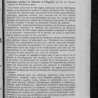 0895 - Page 703 - Bibliographie. Dictionnaire pratique de médecine et d'hygiène, par les Drs Desesquelle et Niewenglowski