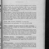0913 - Page 717 - Extrait du procès-verbal de la séance du Conseil d'administration du 13 décembre 1922