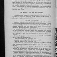 0968 - Page 750 - Renseignements divers de nature fiscale. Similaires d'absinthe / Le régime de la saccharine