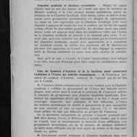 0012 - Page 6 - Conseil d'administration du mercredi 9 Janvier 1924. Chambre syndicale et élections consulaires / Voeu du Syndicat d'Asnières et de la banlieue ouest concernant l'adhésion à l'Union des Intérêts économiques