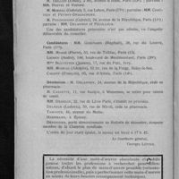 0018 - Page 12 - Conseil d'administration du Mercredi 9 Janvier 1924. Admissions / Candidatures / Démission
