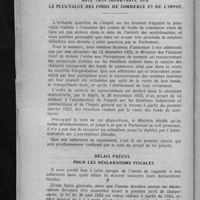 0038 - Page 32 - Actualités fiscales. Note très importante sur la plus-value des fonds de commerce et de l'impôt / Délais prévus pour les déclarations fiscales