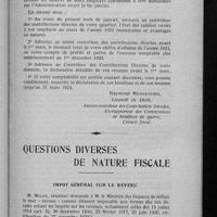 0039 - Page 33 - Actualités fiscales. Délais prévus pour les déclarations fiscales / Questions diverses de nature fiscale. Impôt général sur le revenu