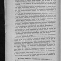 0042 - Page 36 - Questions diverses de nature fiscale. Les artisans sont dispensés de l'impôt sur les bénéfices commerciaux et par suite de la taxe sur le chiffre d'affaires / Quelles sont les professions artisanales ?