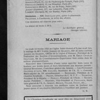 0086 - Page 78 - Extrait du procès-verbal de la séance du Conseil d'administration du Mercredi 13 Février 1924 / Mariage