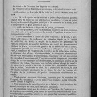 0097 - Page 89 - Loi modifiant l'article 24 de la loi du 7 avril 1903 relative à l'application à la ville de Paris et au département de la Seine de la loi du 15 février 1902 sur la protection de la santé publique