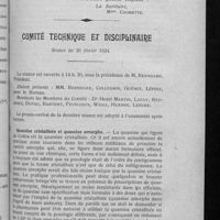 0159 - Page 149 - Extrait du procès-verbal de la séance du Conseil d'administration du Mercredi 12 Mars 1924 / Comité technique et disciplinaire. Séance du 20 février 1924. Quassine cristallisée et quassine amorphe