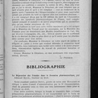 0185 - Page 175 - Office public d'hygiène sociale du département de la Seine / Bibliographie. La Répression des Fraudes dans le Domaine pharmaceutique, par Edmond Revel...