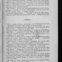0263 - Page 251 - Informations. Enregistrement des diplômes / Ventes