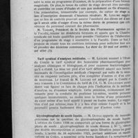0318 - Page 306 - Comité technique et disciplinaire. Séance du 30 avril 1924. Le programme du stage en pharmacie / Tarif syndical d'analyses médicales / Glycérophosphate de soude liquide