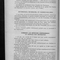 0422 - Page 408 - Informations. Comité consultatif de l'enseignement supérieur public / Infirmières, infirmiers, et gardes-malades / Comment les médecins comprennent le Service des retraites